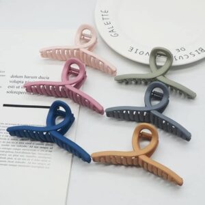 Large Butterfly Hair Claw Clips | Stylish Jelly Hair Clips for Women | Big Hair Claw Accessories for Long, Thick Hair (Pack of 2))
