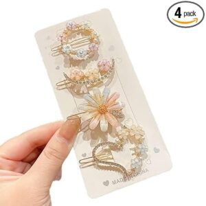 Korean Fancy Bling Resin Acrylic Hair Clips Hair Clip Pin Hair