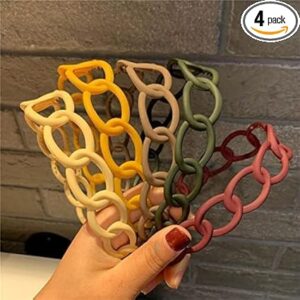 Plastic Headbands with Teeth For Women Chain Hair Headband for Girls Lady