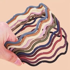 Matte Finish Plastic Headbands with Teeth for Women & Girls