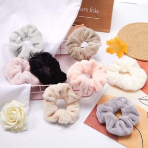 Soft Plush Hair Scrunchies Large Drying Scrunchies Hair Ties Ropes Scrunchy Ponytail Holder Elastics Scrunchy Hair Bands