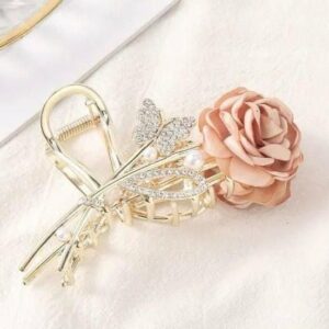 Flower Butterfly Hair Claw Clip for Girls & Women | Luxurious Stylish Hair Accessory